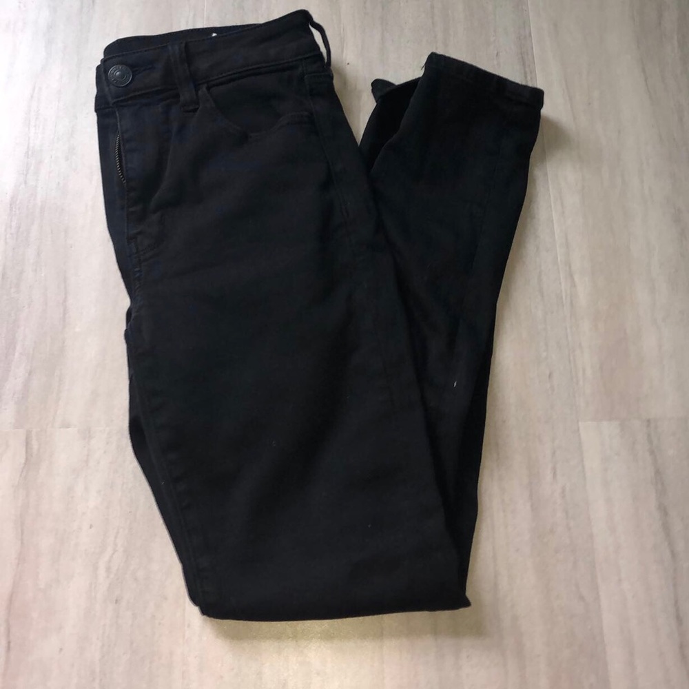 Black denim extra stretch jeans